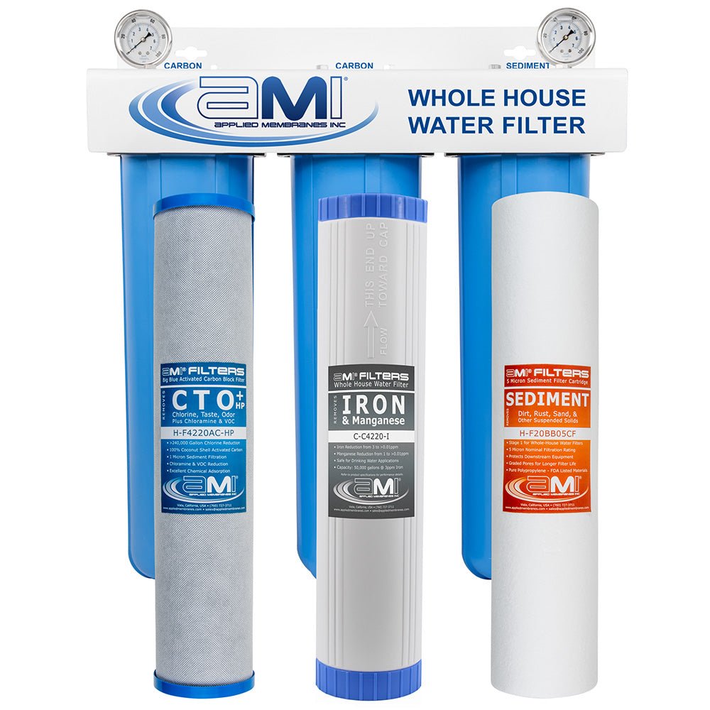 Whole House Water Filter for Iron and Manganese Filtration