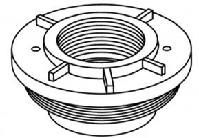 Threaded Adapter for Media Filtration Tank