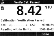 Hach 2100Q Portable Turbidimeter Calibration Verification