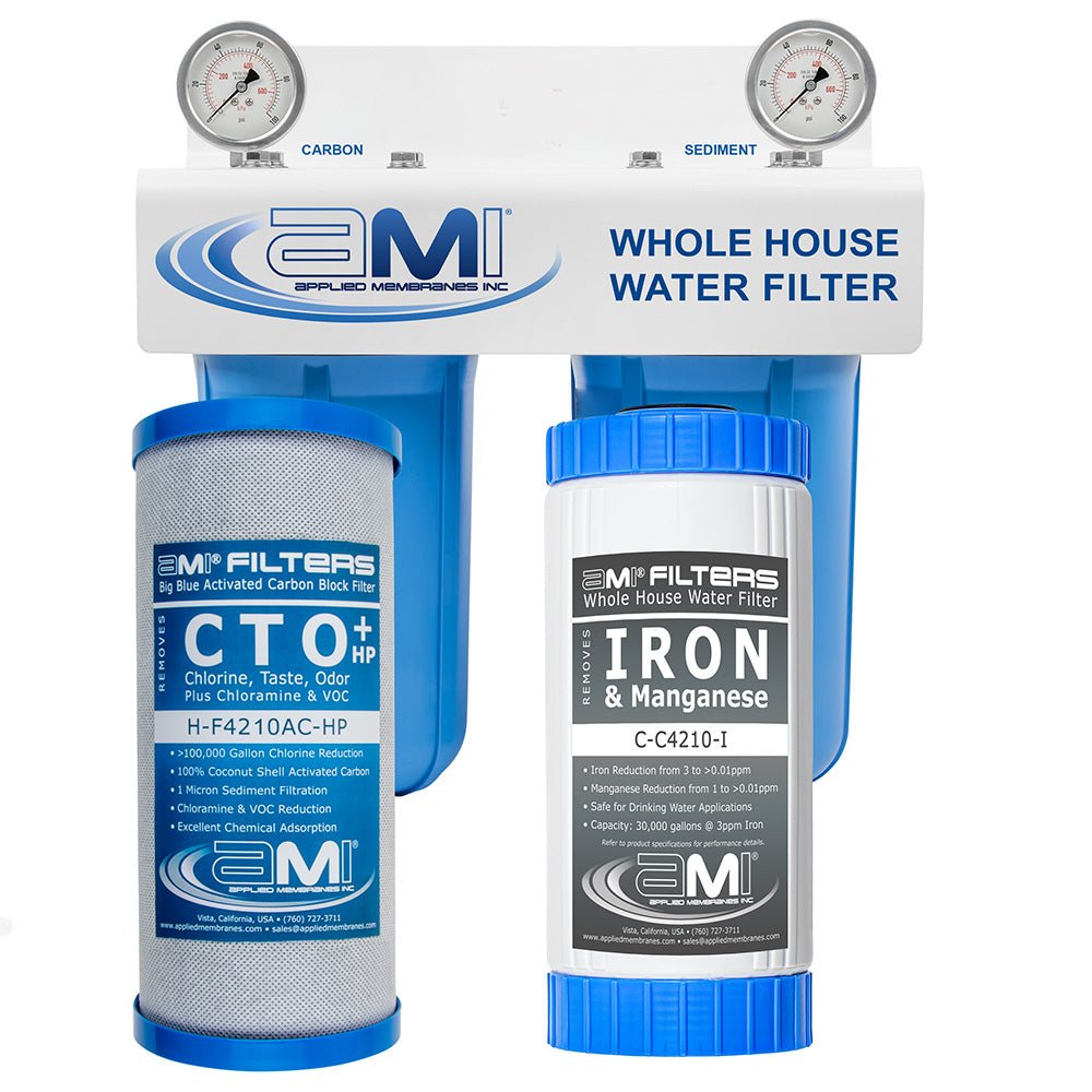 Whole House Water Filter for Iron and Manganese Filtration